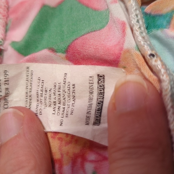 Silvergate Women's Floral Strapless Bathing Suit Cover-Up Size Medium - Picture 7 of 7